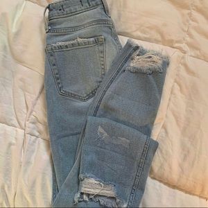 hollister ripped jeans